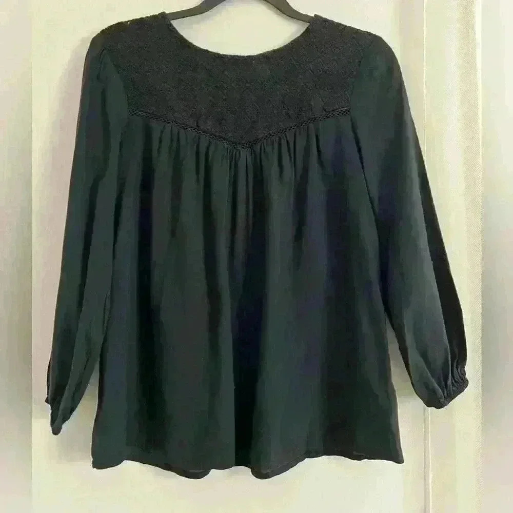 Old Navy relaxed lace-yoke top